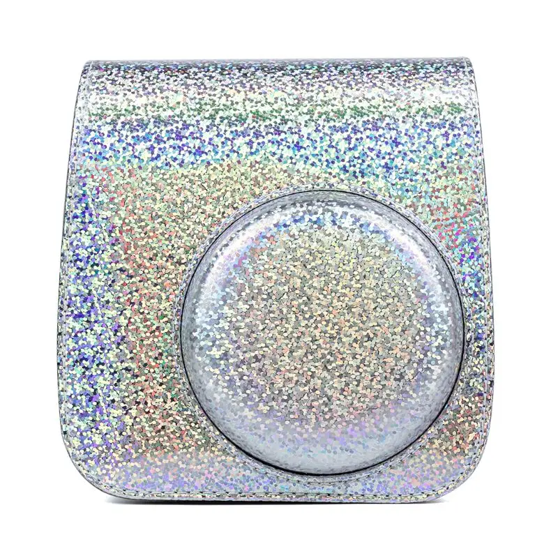 Из искусственной кожи Кристалл Bling камера сумка чехол для Fujifilm Mini8/8+/9