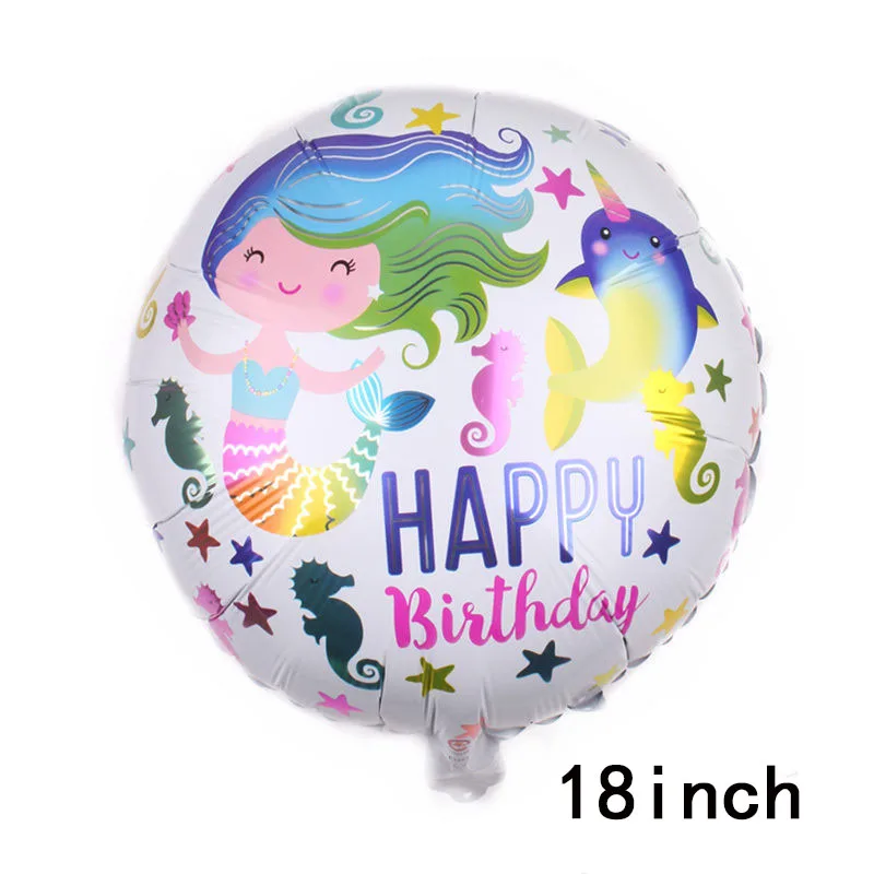 Большой мультфильм Русалка Принцесса алюминиевые шары Декор для аквариума воздушные шарики "платье" Воздушные шары семья вечерние Декор день рождения