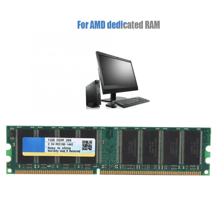 Xiede 184Pin модуль памяти DDR 266 1G Настольный для AMD выделенный ram Настольный ram