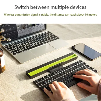 

64 Keys Folding Bluetooth Keyboard Foldable Wireless Keypad For Tablet Iphone Laptop Smartphone Portable Mini Wireless Keypads