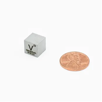 

High Purity Vanadium V Cube Metal 10x10x10mm for Research and Development Element Metal Simple Substance