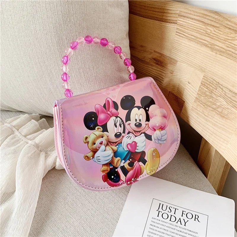 Disney лазерная сумка Детские Мультяшные Микки сумки с изображением мыши Tote модная сумка через плечо мультяшная сумка через плечо сумки-мессенджеры - Цвет: 9