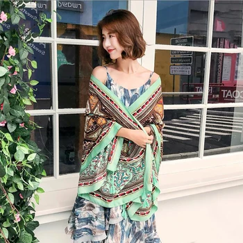 

Women Fashion African Ethnic Patchwork Cotton Shawl Scarf Pashmina Poncho Wrap Snood Headband Sjaal Muslim Hijab