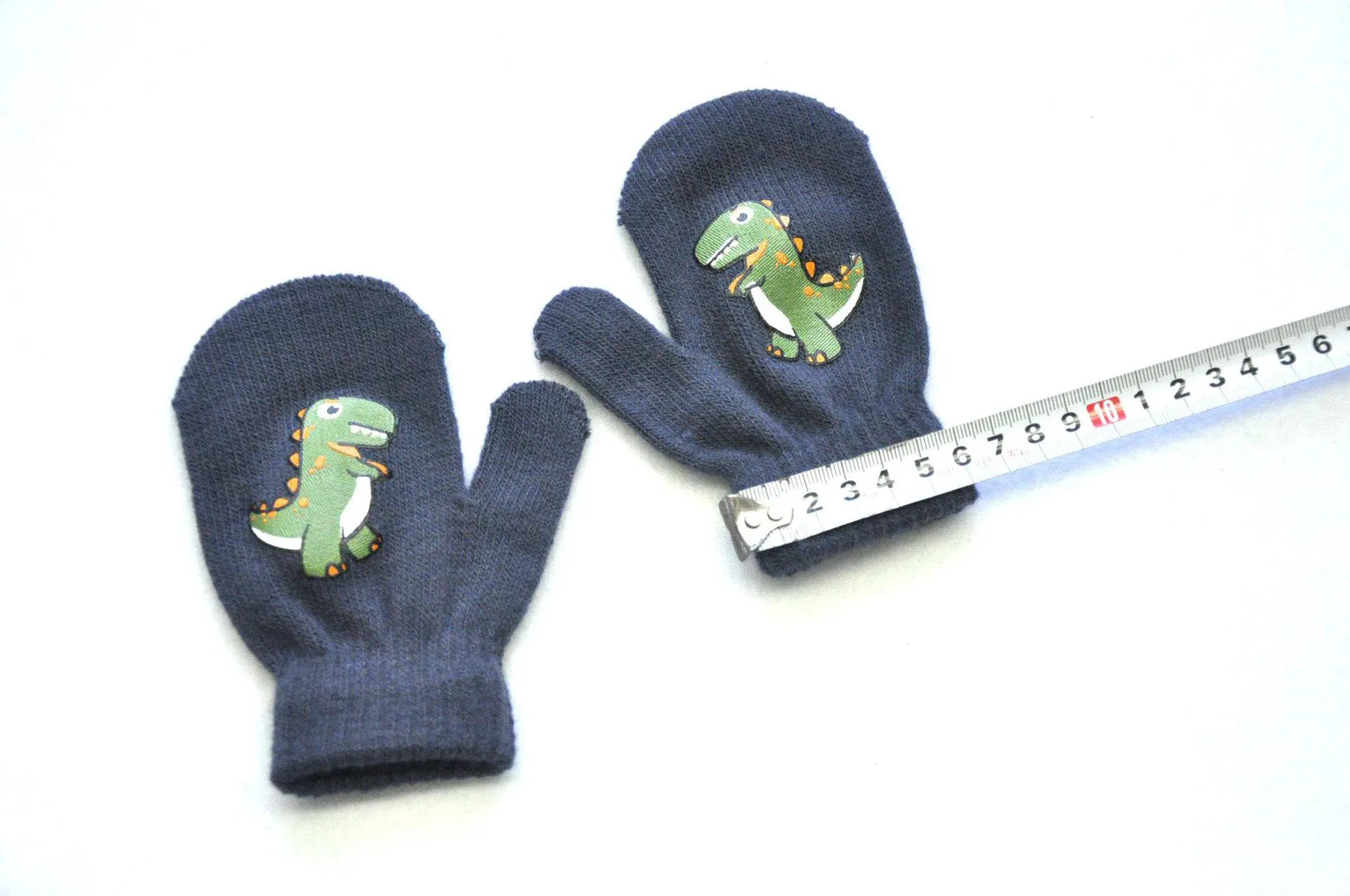 Children's Finger Toothbrush 1 Pair Cartoon Anti-grasping Warm Gloves Protection Baby Mitten Cute Unisex Girls Boy Cute Kawaii Dinosaur Newborn Love Face pacifier for baby