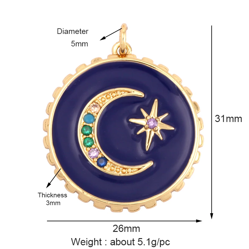 NSTaygate Set Di 2 Infusori Da Tè A Sfera In Acciaio Inox 304 – Con Ciondoli Smaltati Placcati Oro A Forma Di Luna E Stella – Diametro 4,5 Cm – Regalo Per Amanti Del Tè