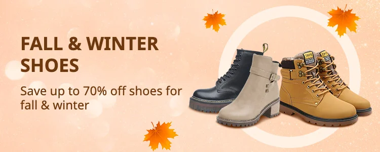 Fall & Winter Shoes: Save up to 70% off shoes for fall & winter!