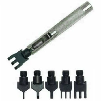 

Leather Thonging Chisel Set Belt Hole Punching Crafting Tools