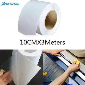 

Hot 10 x 300cm Rhino Skin Sticker Car Bumper Hood Paint Protection Film PVC Vinyl Clear Transparence Film Car Auto Decal