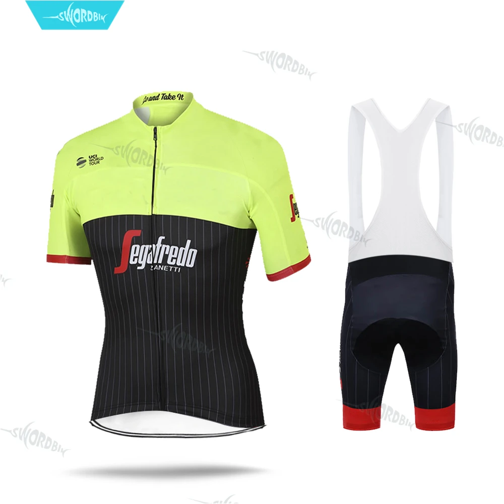 

Cycling Clothing 2020 Pro Team TREKING Segafredo Long Sleeve Jersey MTB Bib Shorts 19D GEL Breathable Ropa Ciclismo Triathlon