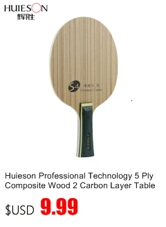 Huieson Prime Quality Technology Surface Ayous Carbon Fiber Big Central Paulownia Wood Table Tennis Racket Blade for Adults S5