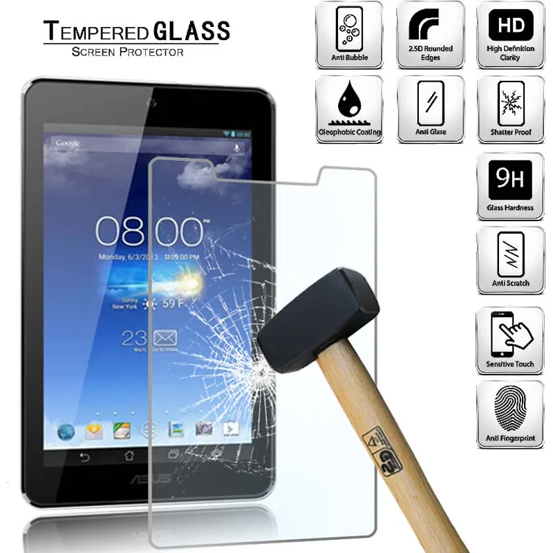 

Tablet Computer Tempered Glass Material Protector Cover for Asus Memo Pad HD 7 ME173X ME173 Full Coverage Explosion-proof Film