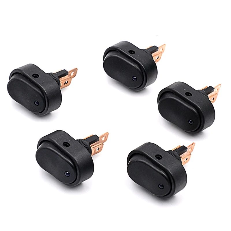 Авто 5 Шт Автомобильные аксессуары 12v 30A круглый коромысла с синий светодиодный светильник ВКЛ/ВЫКЛ