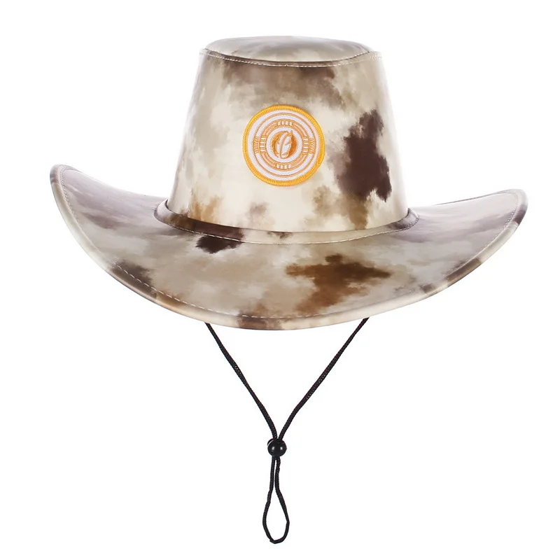 Tie Dye Hat Western Cowboy Big Brim Hat 