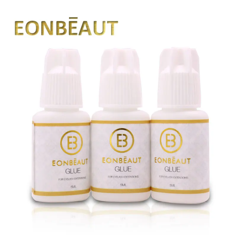 1 бутылка клей для наращивания ресниц EONBEAUT белый колпачок профессиональный с