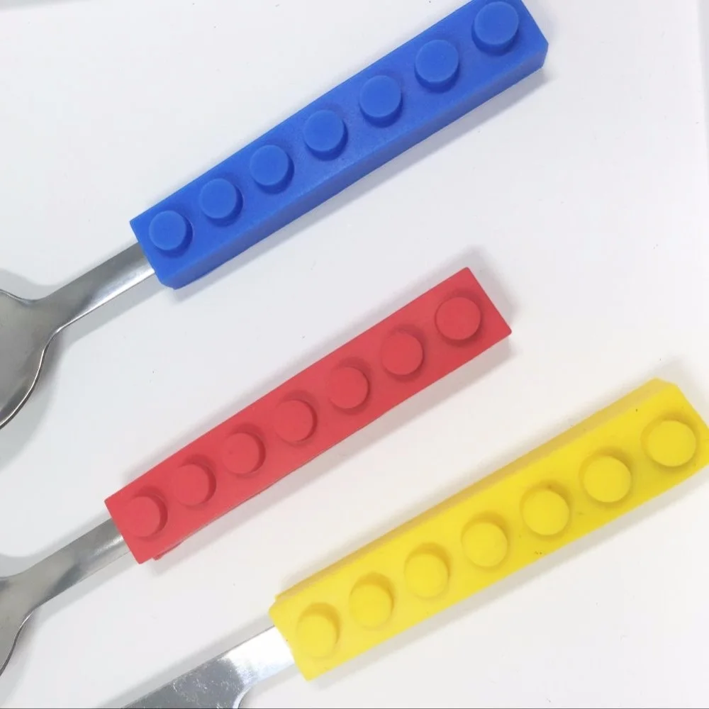3pcs Creative Lego Bricks Curtlery Set for Portable Outdoor Tableware Kids Adult Travel Picnic cutlery set,picnic cutlery set,picnic tableware,camping cutlery set
