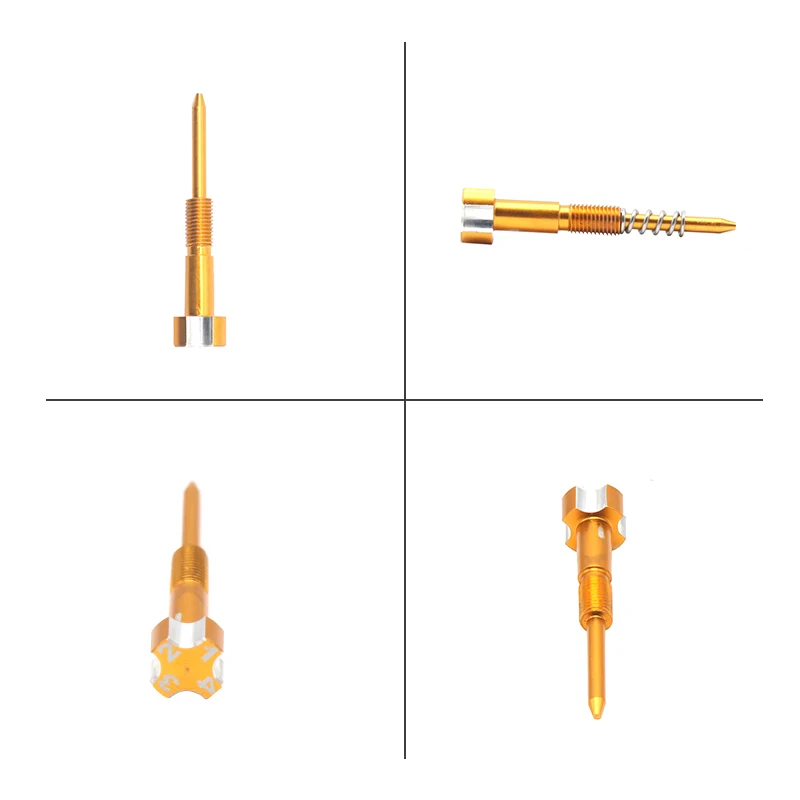 CNC Air Fuel Mixture Screw Set Fit Keihin PWK Carb 21 24 26 28 30 32 34mm Motorcycle Pit Bike ATV motorcycle carburetor motorcycle sensor guard adjuster screw