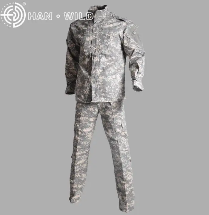 Multicam Мужская камуфляжная охотничья одежда Тактический Ghillie костюм армейская боевая подготовка униформа для страйкбола Пейнтбольная одежда - Цвет: 06 ACU