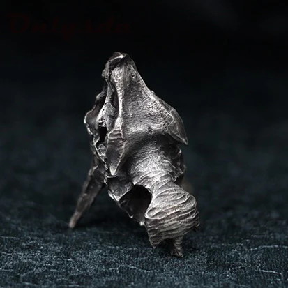 Charms steampunk pendentif Dragon Skull Pendant Necklace Men's Fashion Biker Rock Punk Jewelry Antique Retro Chain Gift OSDZ107 - Image 4