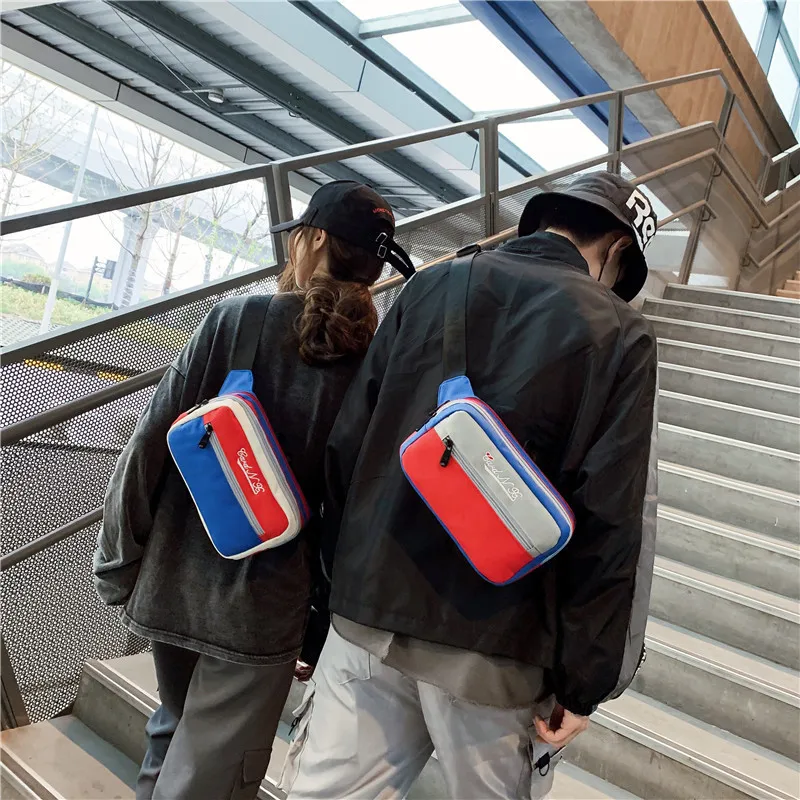 

Men Multi-Purpose Mobile Phone Bag Popular Brand Cool Shoulder Bag Women's Chest Pack Street Fashion Wallet Verticle xiao gua ba