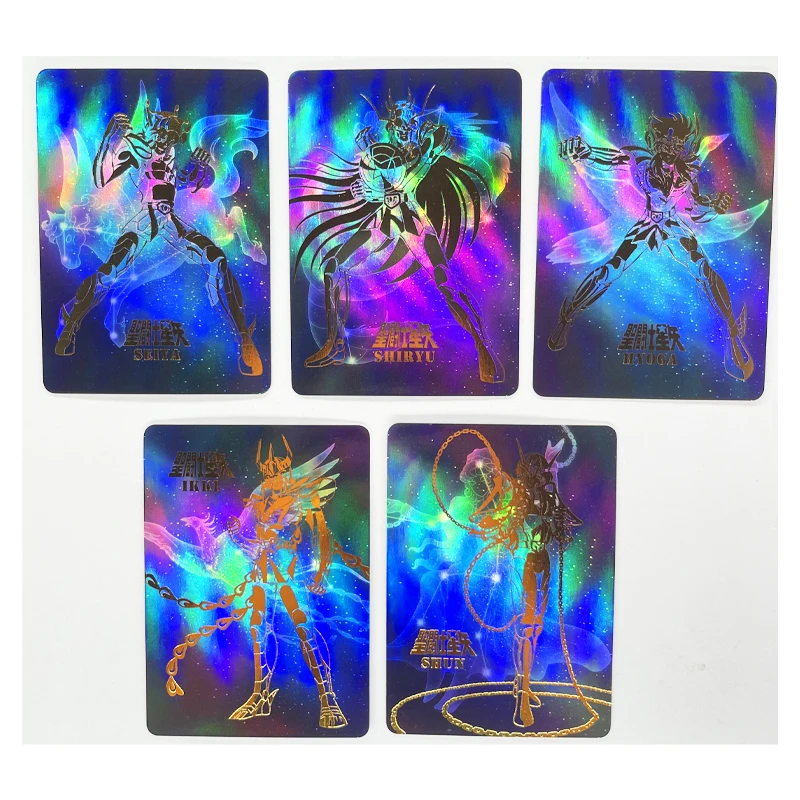 5 Pz/Set San Seiya Giocattoli Hobby Hobby Collezionismo Collezione Gioco Carte Anime