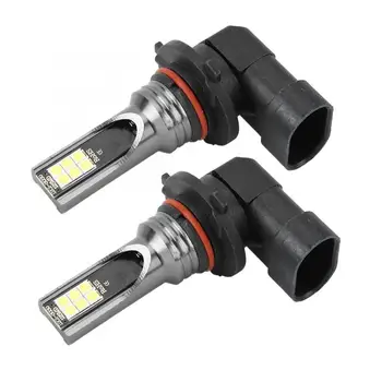 

2PCS Car Front Foglights 9005 12W 3000K 3030-12LED Fog Lamps Bulbs DC12V-24V Car Styling Led Lamp Beads