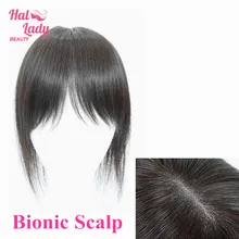 Hair-Pieces Halo Toupees-Cover Toppers Fringe-Hair Human-Hair-Bangs Clip-In Indian Straight