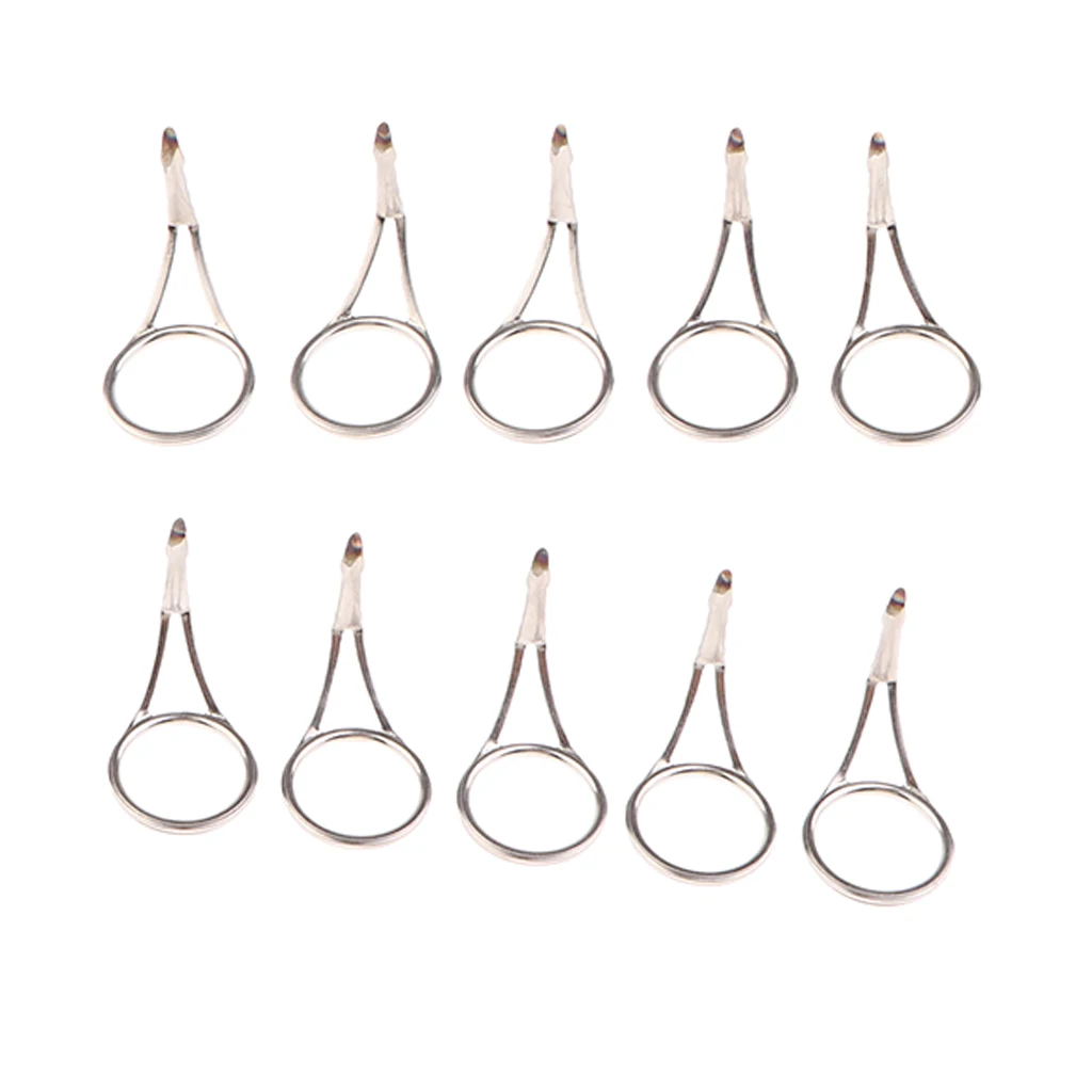 10pcs Fishing Rod Tip Top Single Leg Telescopic Sea Fishing Rods Repair Kit Pole Guides Ring Line Protector Fishing Accessories 10pcs Fishing Rod Tip Top Single Leg Telescopic Sea Fishing Rods Repair Kit Pole Guides Ring Line Protector Fishing Accessories