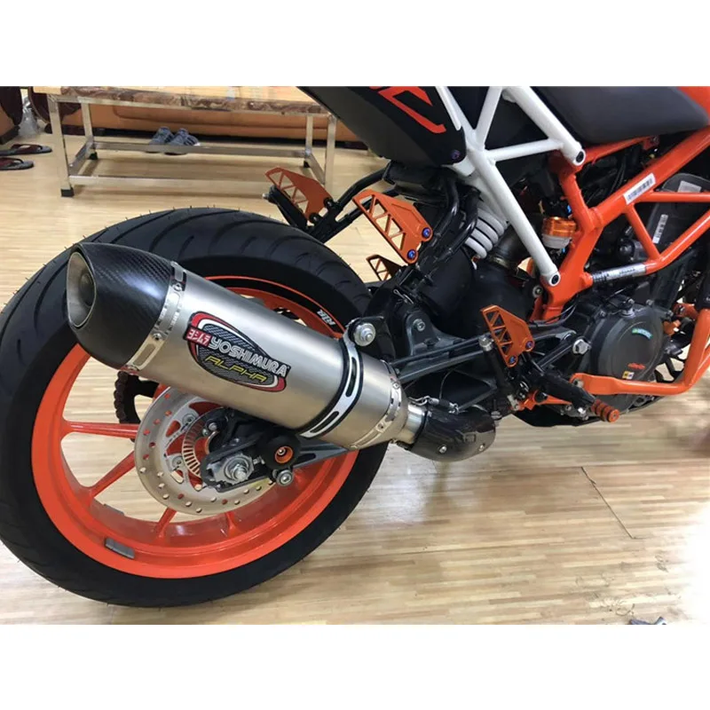 Мотоцикл Yoshimura выхлопная полная система Escape модифицированный глушитель Соединительная труба для KTM DUKE 125 250 390 RC390