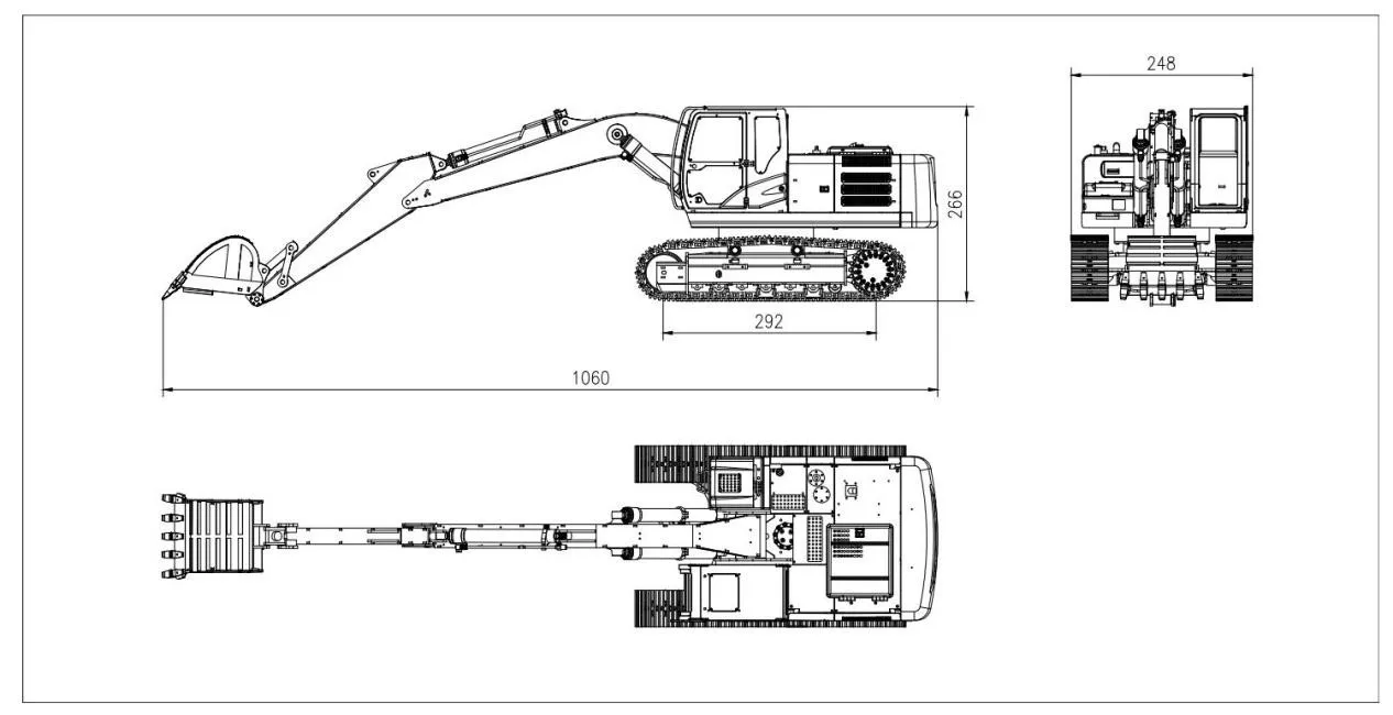 ハイジ 1/12 Hitachi ZX 210 LC Hydraulische Engineering Maschinen Modell