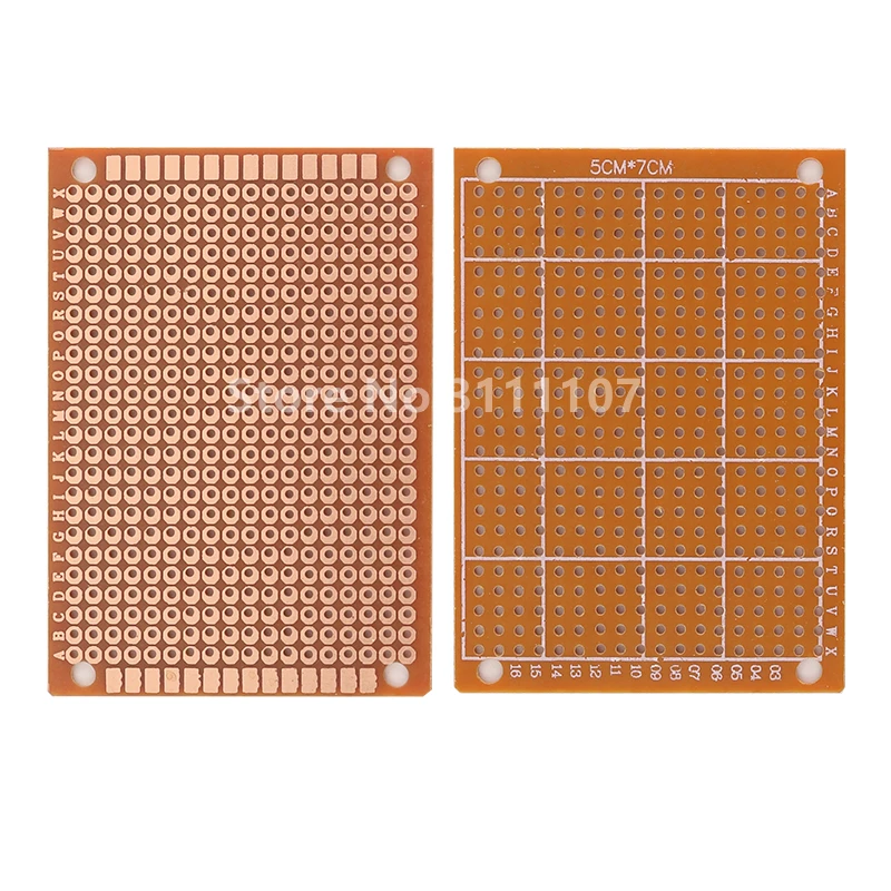 10PCS/LOT 5*7cm Single-Sided Bakelite pcb Circuit Board Universal Hole Board Universal Board 10pcs double sided pcb white 2x8cm prototype pcb board