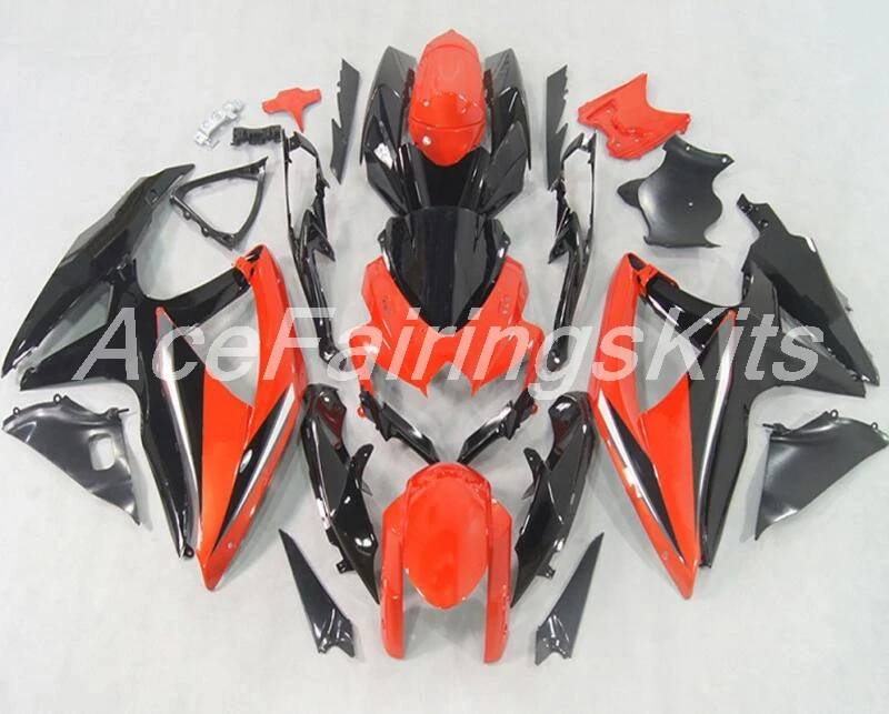

New TOP (Injection molding) ABS Fairing Kits Fit For Suzuki GSX-R600 GSX-R750 K8 2008 2009 2010 Fairings set red black uk