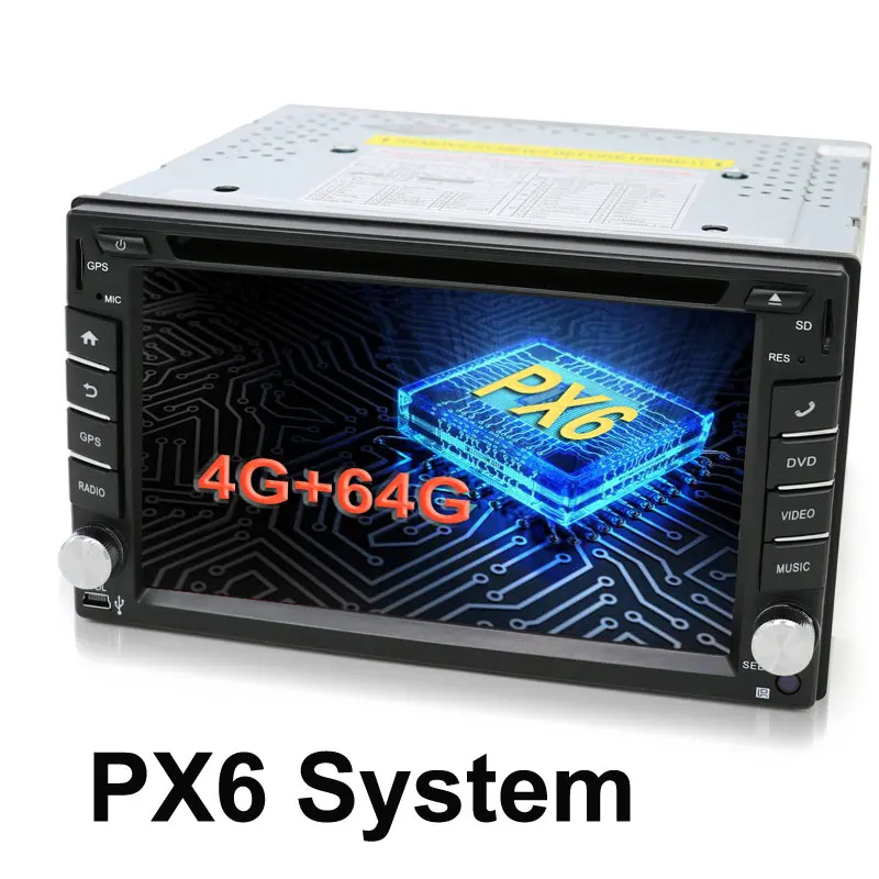 

2 din Android 9.0 car radio for Universal Autoradio Car Multimedia Player Stereo GPS Bluetooth DAB 4G OBD TV 4G+64G Memory