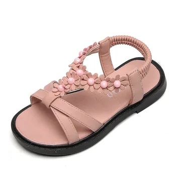 

Summer girls sandals kids shoes bohemia style sweet casual sandals kids girls non-slip flower princess shoes beach sandals
