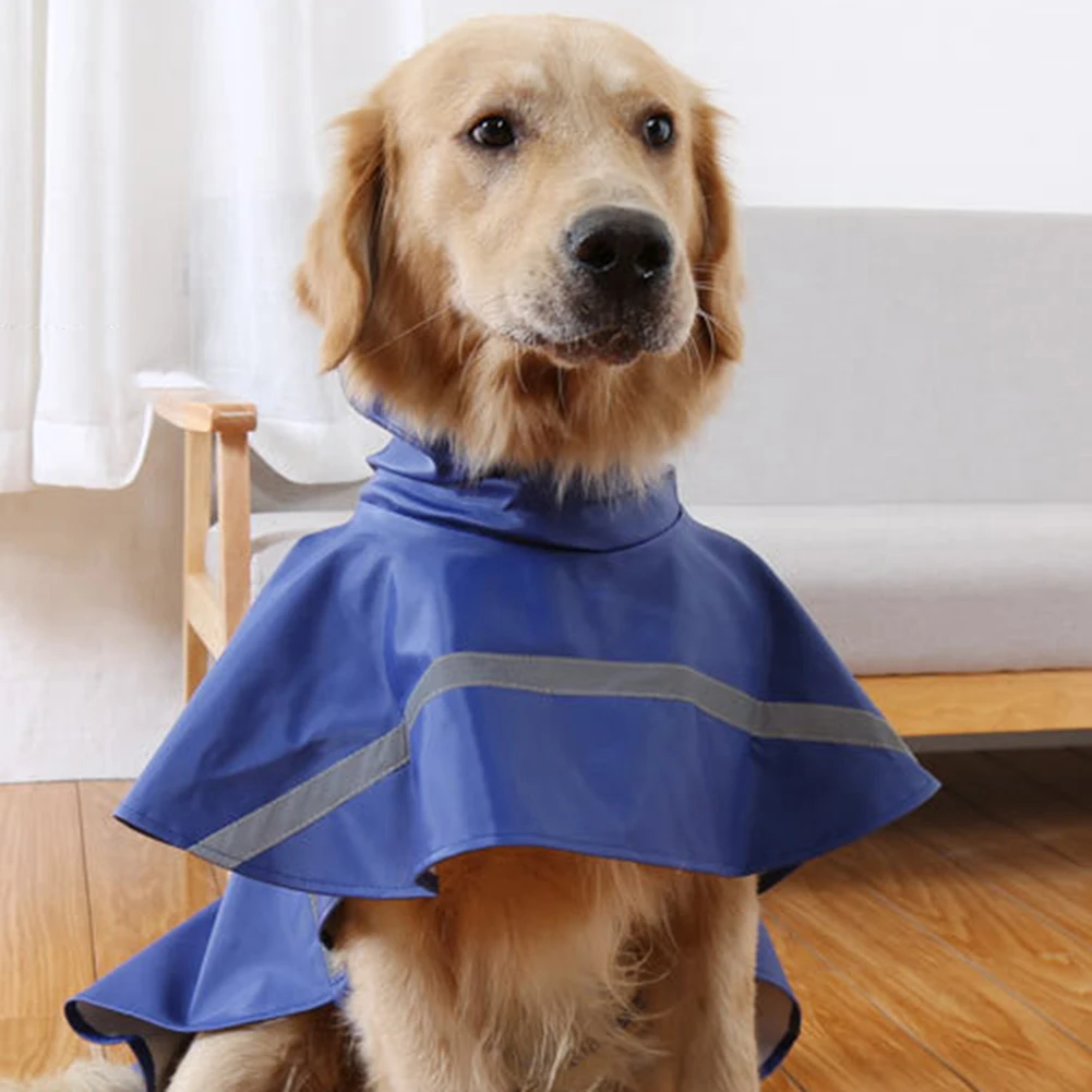 Водонепроницаемый плащ-дождевик с капюшоном для собак