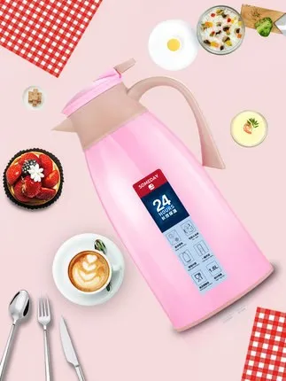 

Thermal Insulation Kettle Glass Liner Insulated Pot Large Capacity Portable Kettle Thermos Boiling Water Household Cups