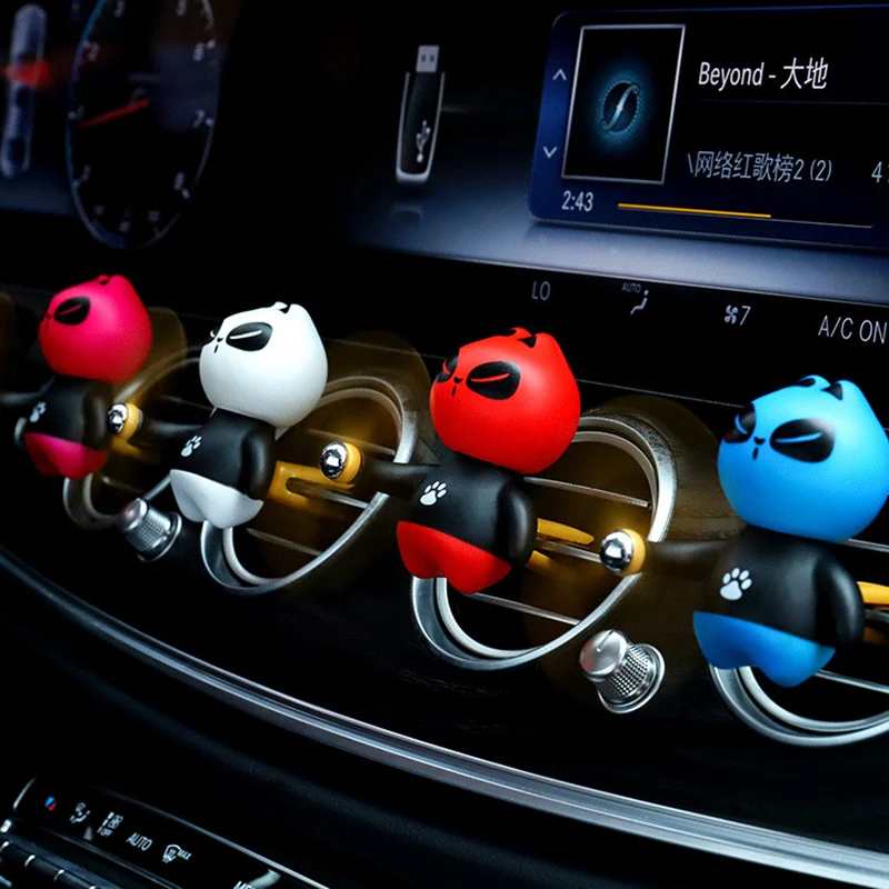 Car Air-freshener Lovely Cartoon Kungfu Panda Car Perfume Car Air Freshener Car Air Outlet Clip Auto Goods For Salon