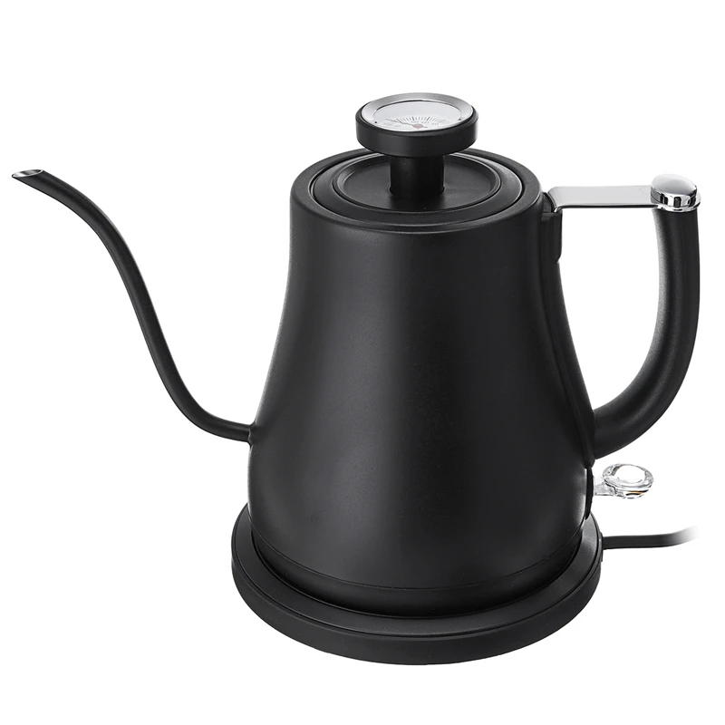 800ml Stainless Steel Mounting Bracket Hand Punch Pot Coffee Pots with Lid Drip Gooseneck Spout Long Mouth Coffee Kettle Teapot