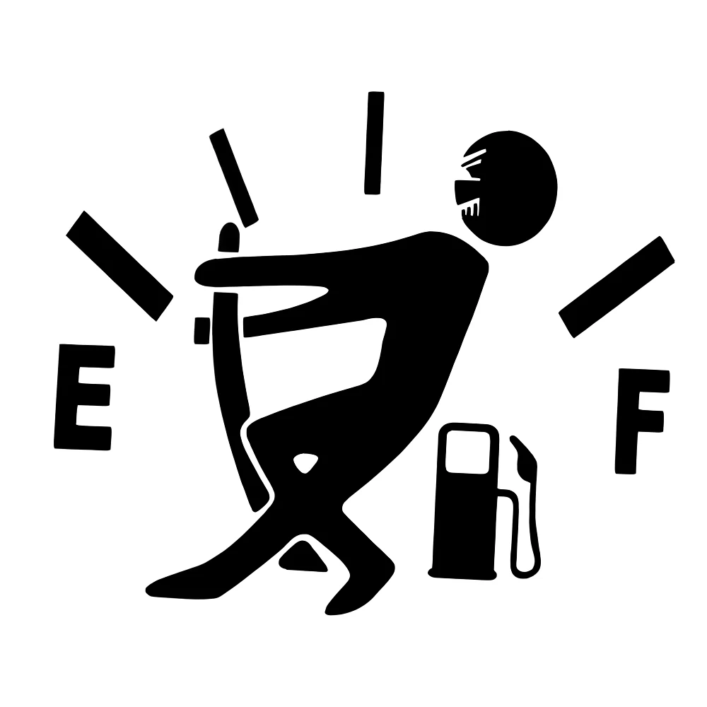 Funny Car Sticker Pull Fuel Tank Pointer Decal Accessories For Volkswagen VW CC T-ROC Golf 4 5 6 7 Passat B5 B6 B7 Tiguan EOS R |