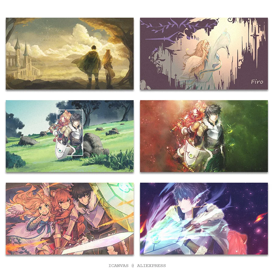 4style Choose The Rising Of The Shield Hero Anime Manga Art Silk Print  Poster 24x36inch - Poster Stickers - AliExpress