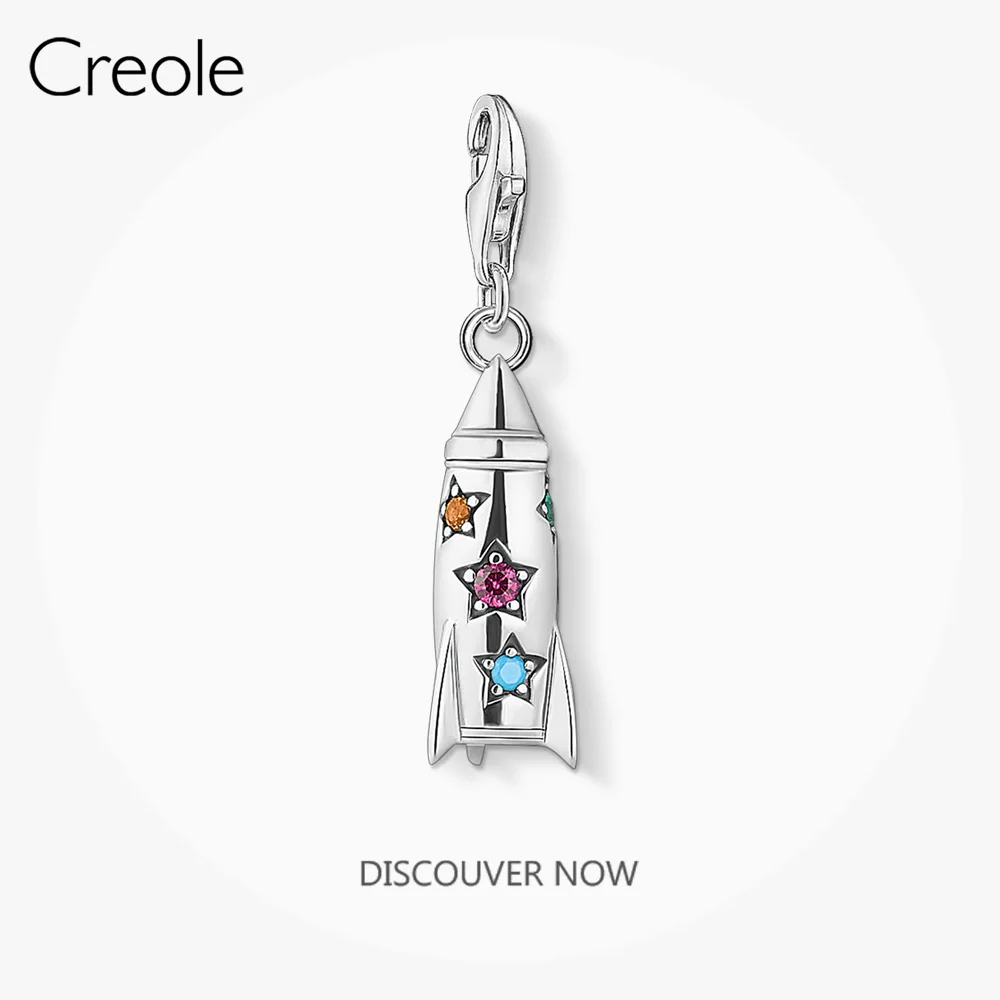 Красочный кулон с подвеской в виде ракеты новинка зимы 2019 модные брендовые