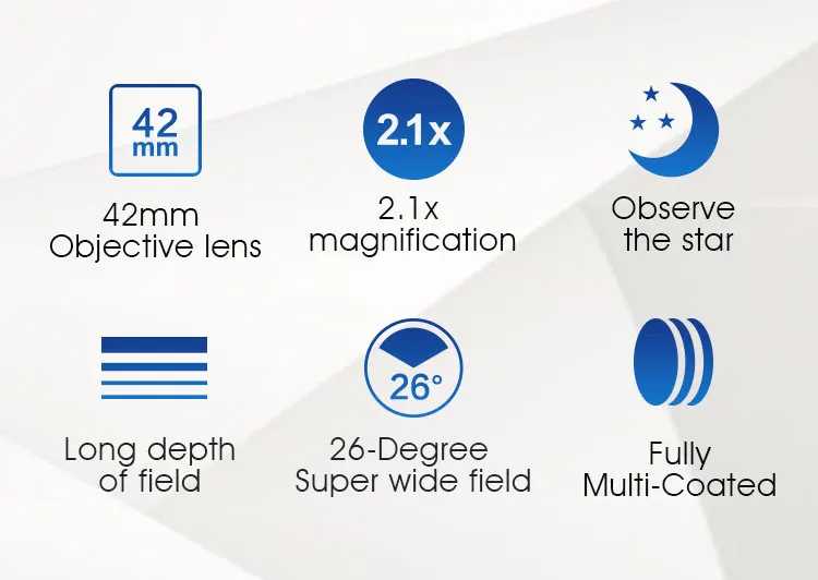 SVBONY SV407 2,1x42 мм 26 градусов супер широкий бинокль астрономический телескоп для звездных наблюдений и театральных выступлений