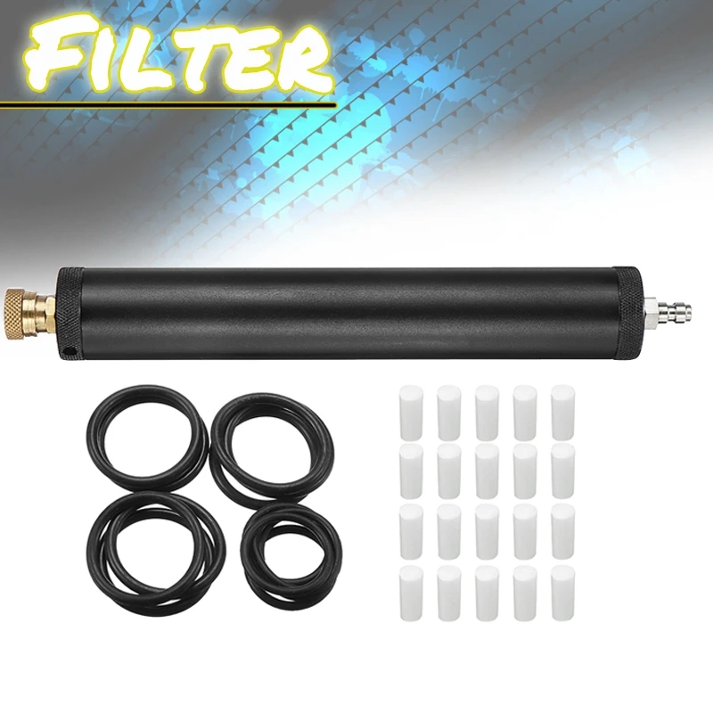 

40Mpa High Pressure Oil Water Separator Air Filter Black Aluminum Alloy Compressor Aluminum Compressor Oil Water Separator tools