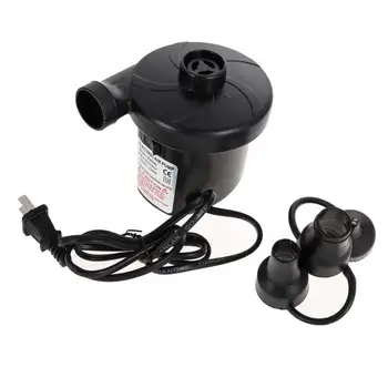 

130W AC 220V Electric Air Pump Inflate Deflate for Air Bed Compression Bag Inflatable Pool Mattress with 3 Valves