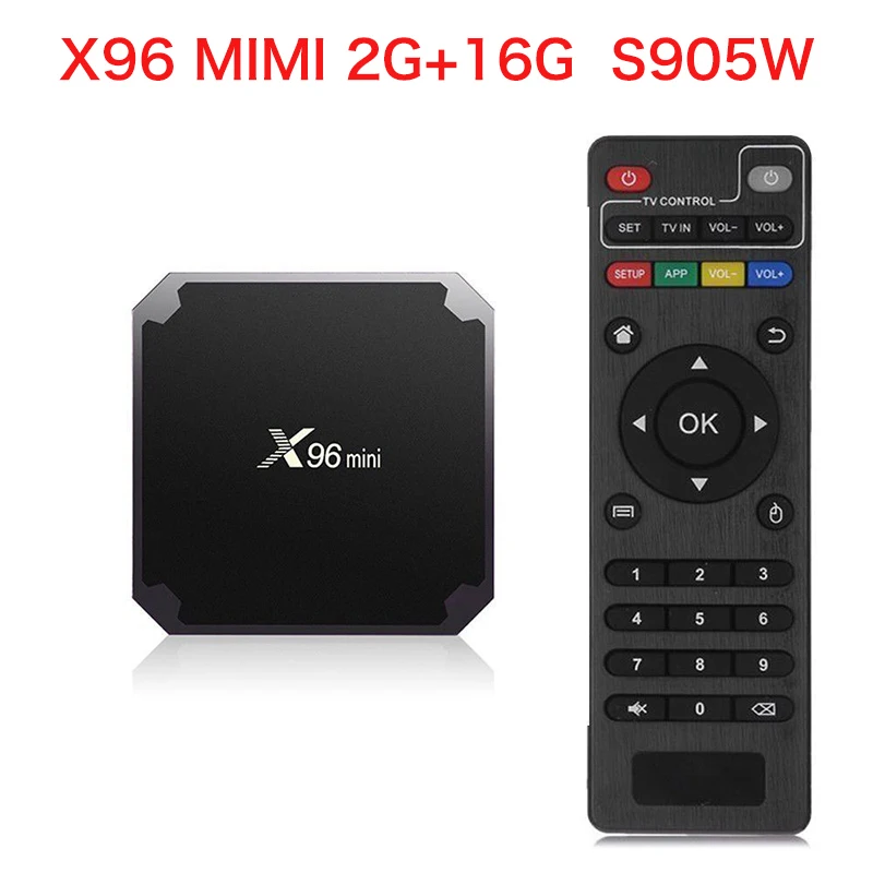 ТВ приставка X96 mini HD Android 9 0 четырехъядерный процессор S905W поддержка 2 4G