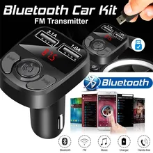 Novo 3.1a carregador de carro bluetooth transmissor fm mp3 players modulador handsfree dupla usb carregador a27 para o telefone alta qualidade