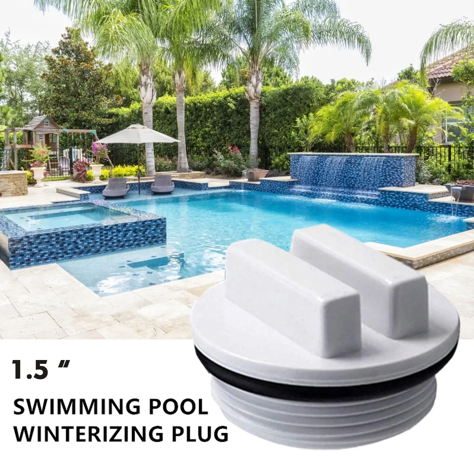 Ring Swimline Swimming Pool Spa Hot Tub Winter Plug with O 
