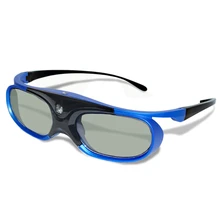 Óculos 3d ativo obturador óculos recarregáveis para dlp link optama projetores m2ec