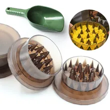 Carp Bait Boilie Crusher Grinder Chopper + Baiting Spoon Set  For Boilies Pellet Iscas Pesca Fishing Tackle Gear Accessories