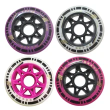 84mm 8 Pieces inline speed skate wheels green 83A other color 84A tires free skating roller for racing patines