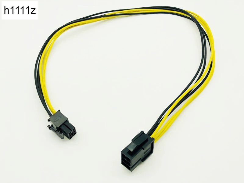 50cm PCI-E PCIE PCI-Express 6P Male to 6Pin Female Graphic Video Card DIY Power Cable BTC Extended Miner Mining Wire 18AWG Cable